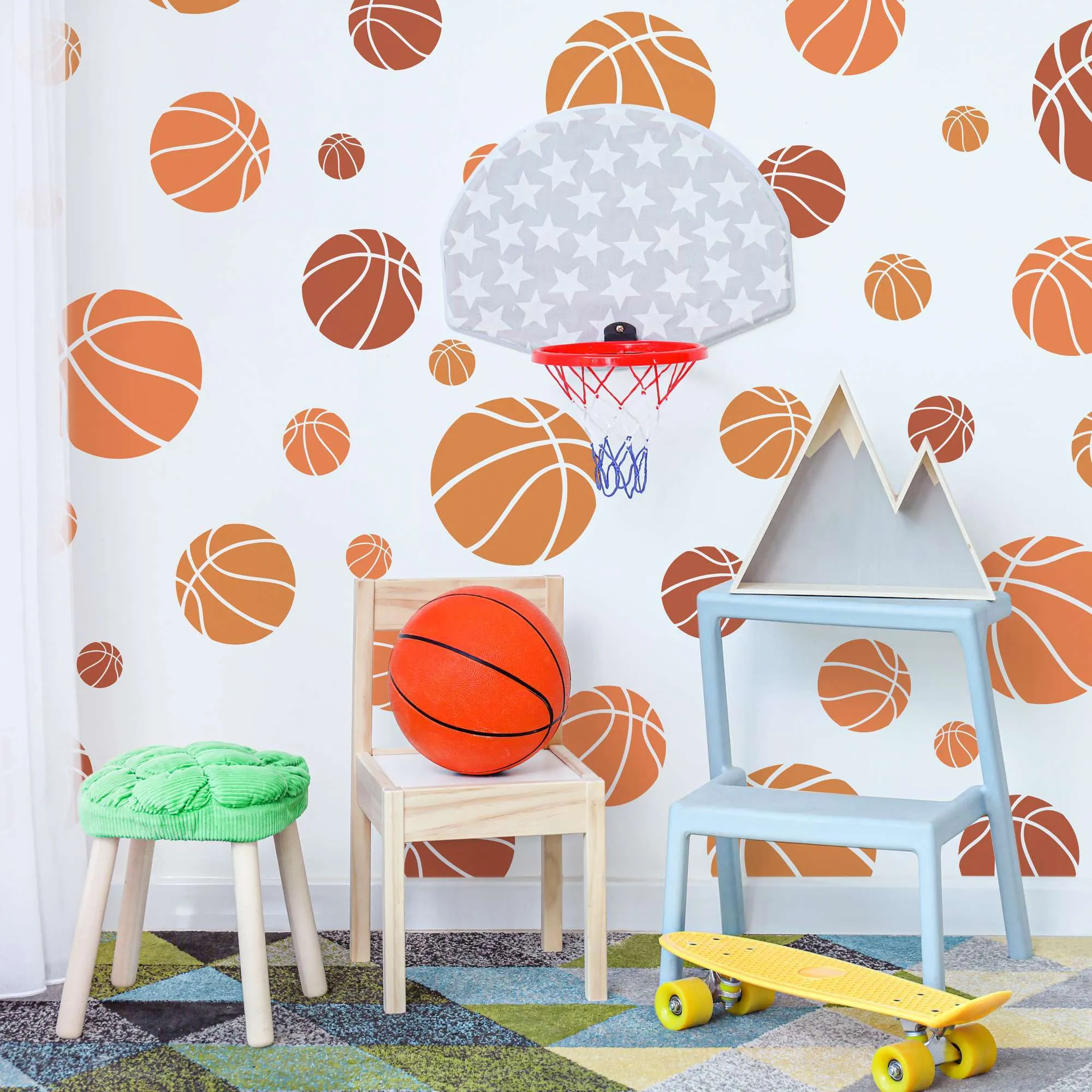 Maliarska šablóna BASKETBALOVÁ LOPTA 