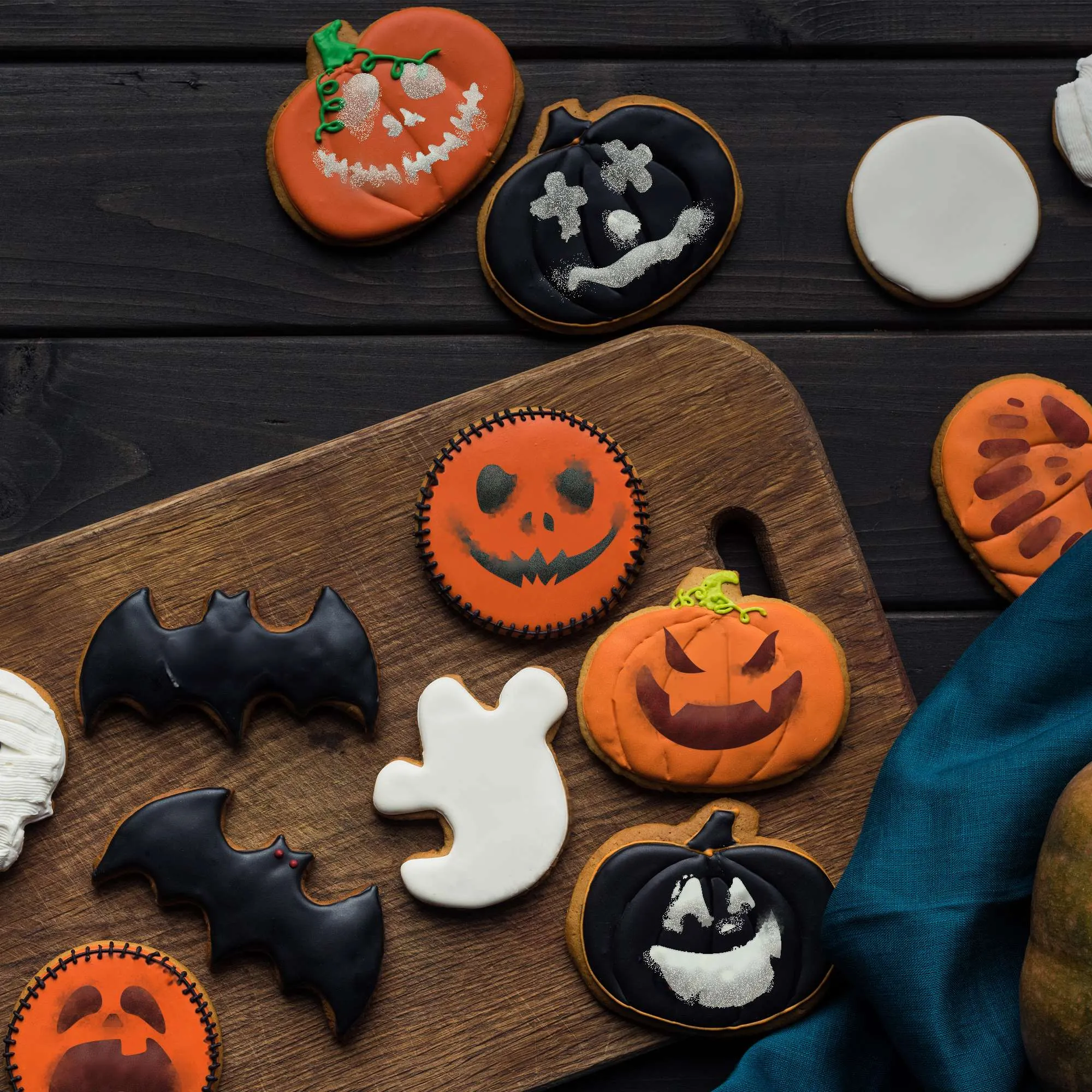  Šablóny na zdobenie sušienok  HALLOWEENSKÉ TEKVICE 